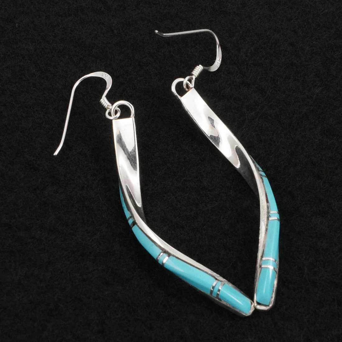 Terrance Panteah Turquoise & Sterling Silver Earrings