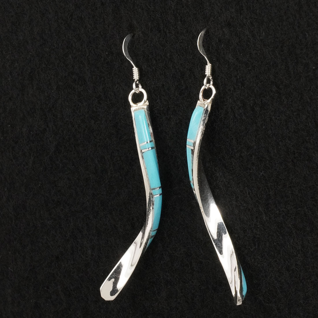 Terrance Panteah Turquoise & Sterling Silver Earrings