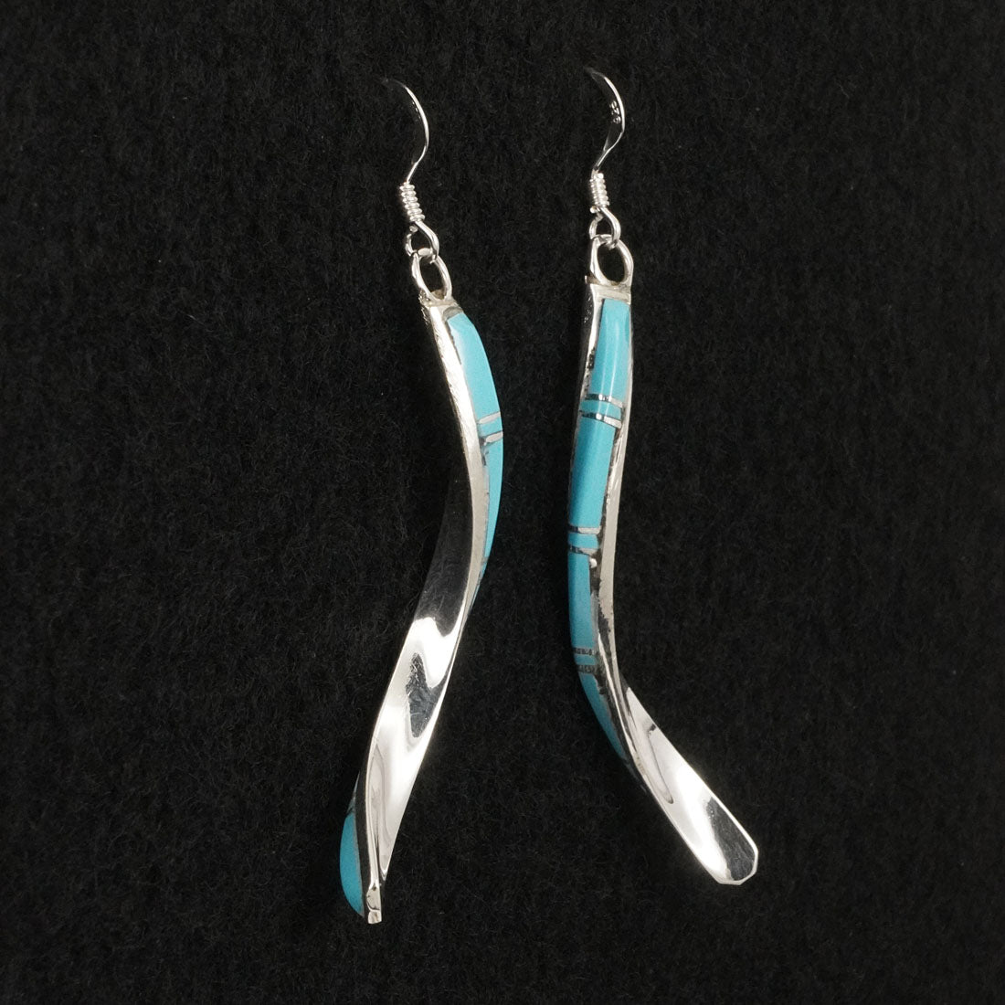 Terrance Panteah Turquoise & Sterling Silver Earrings
