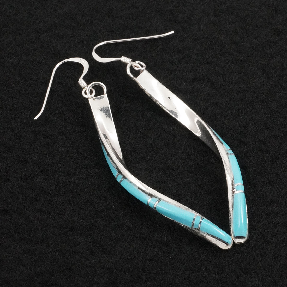 Terrance Panteah Turquoise & Sterling Silver Earrings