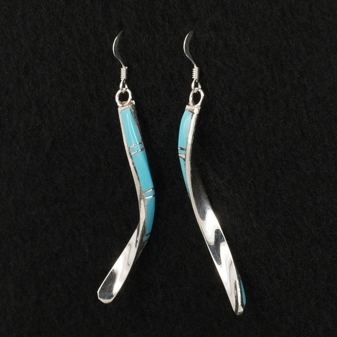 Terrance Panteah Turquoise & Sterling Silver Earrings