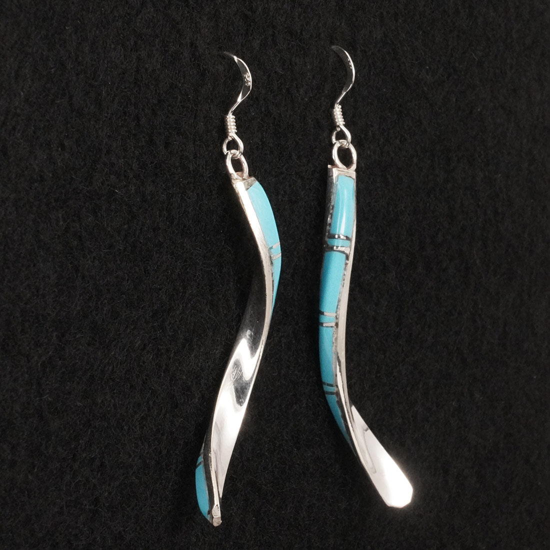 Terrance Panteah Turquoise & Sterling Silver Earrings