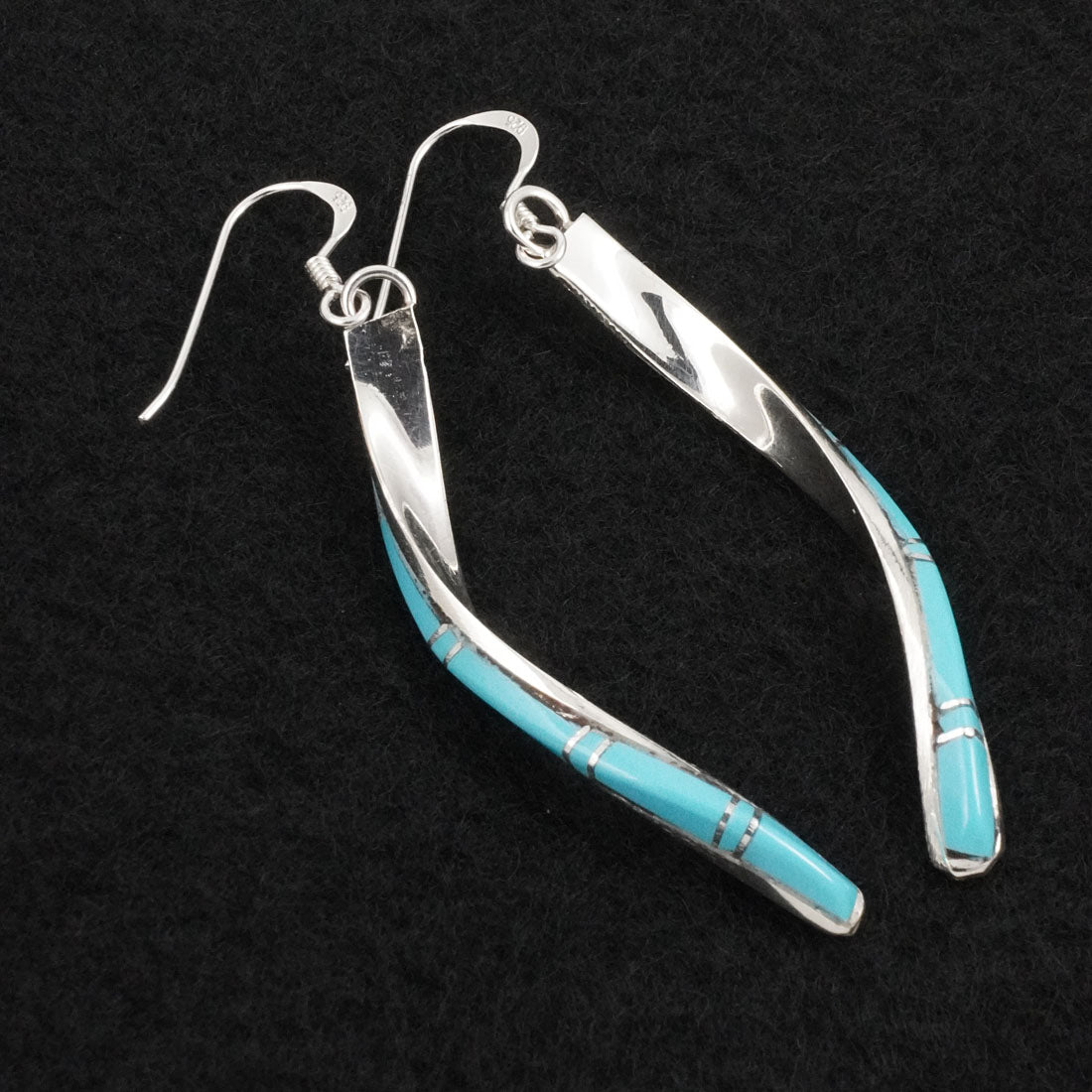 Terrance Panteah Turquoise & Sterling Silver Earrings