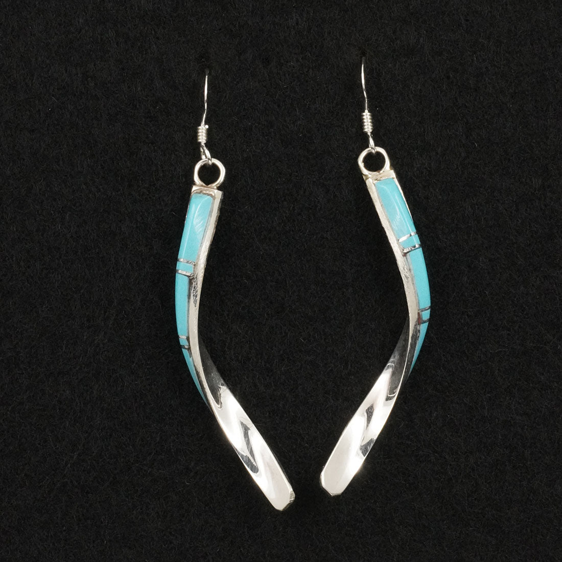 Terrance Panteah Turquoise & Sterling Silver Earrings