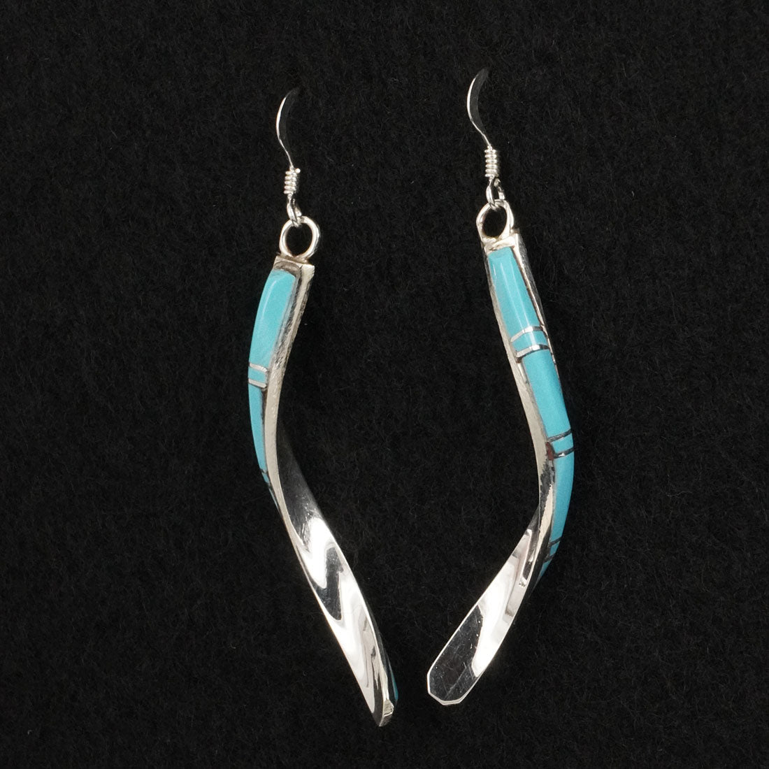 Terrance Panteah Turquoise & Sterling Silver Earrings