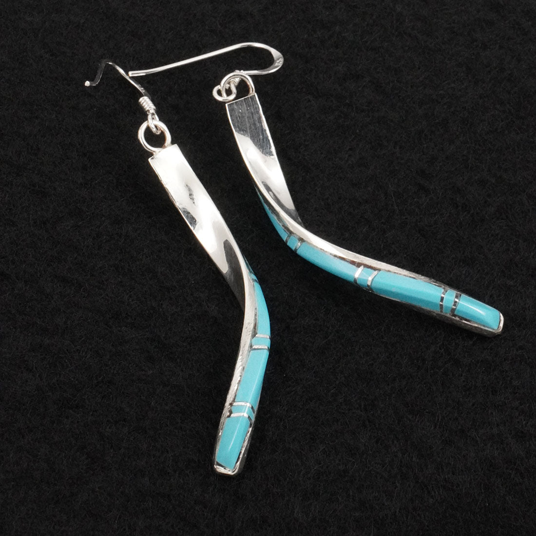 Terrance Panteah Turquoise & Sterling Silver Earrings