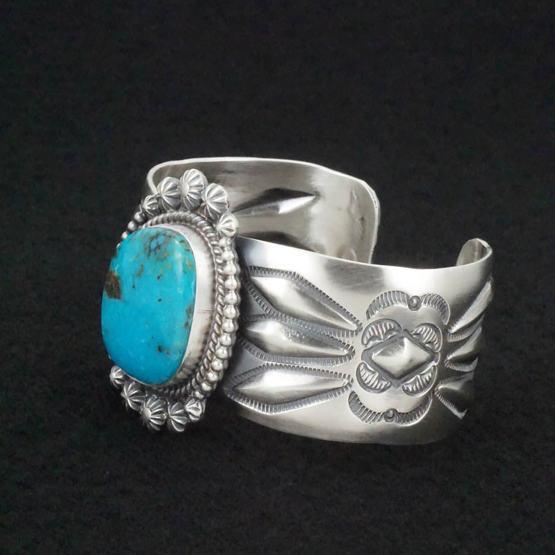 Raymond Delgarito Turquoise & Sterling Silver Bracelet