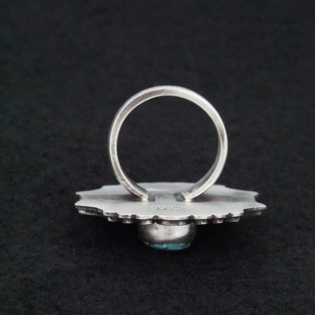 Marita Benally Turquoise & Sterling Silver Ring Size 7