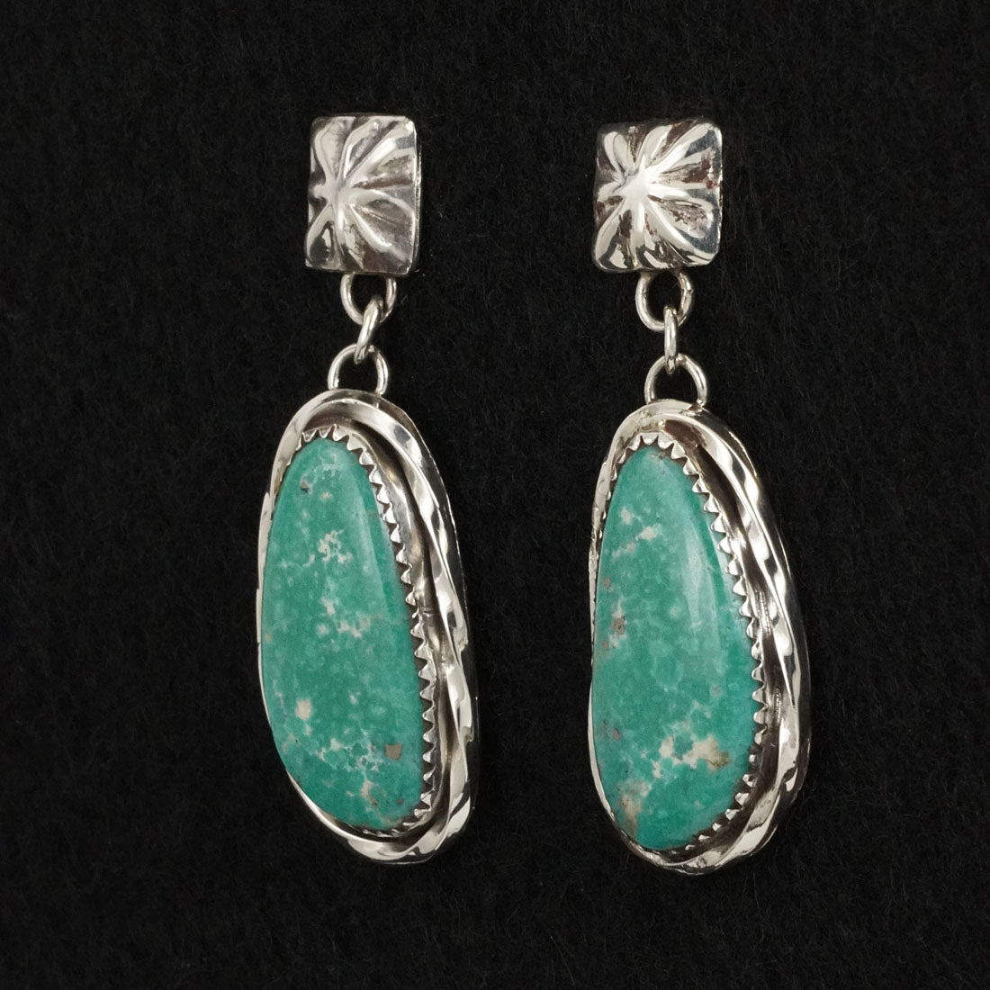 Ernest Hawthorne Turquoise & Sterling Silver Earrings