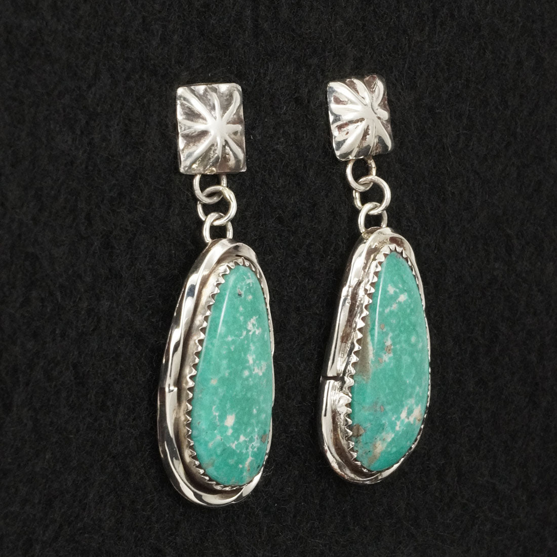 Ernest Hawthorne Turquoise & Sterling Silver Earrings