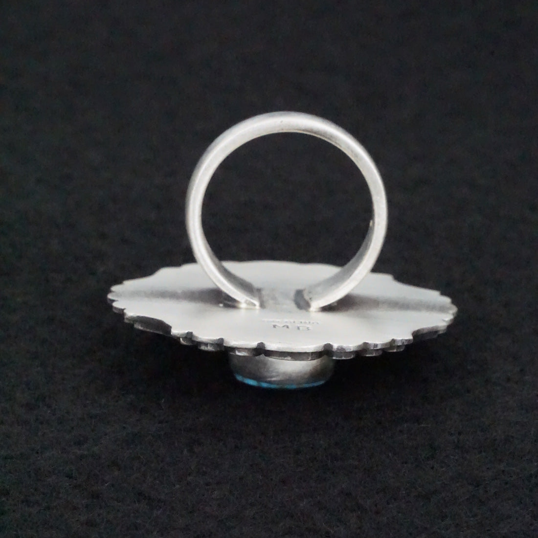 Marita Benally Turquoise & Sterling Silver Ring Size 6.5