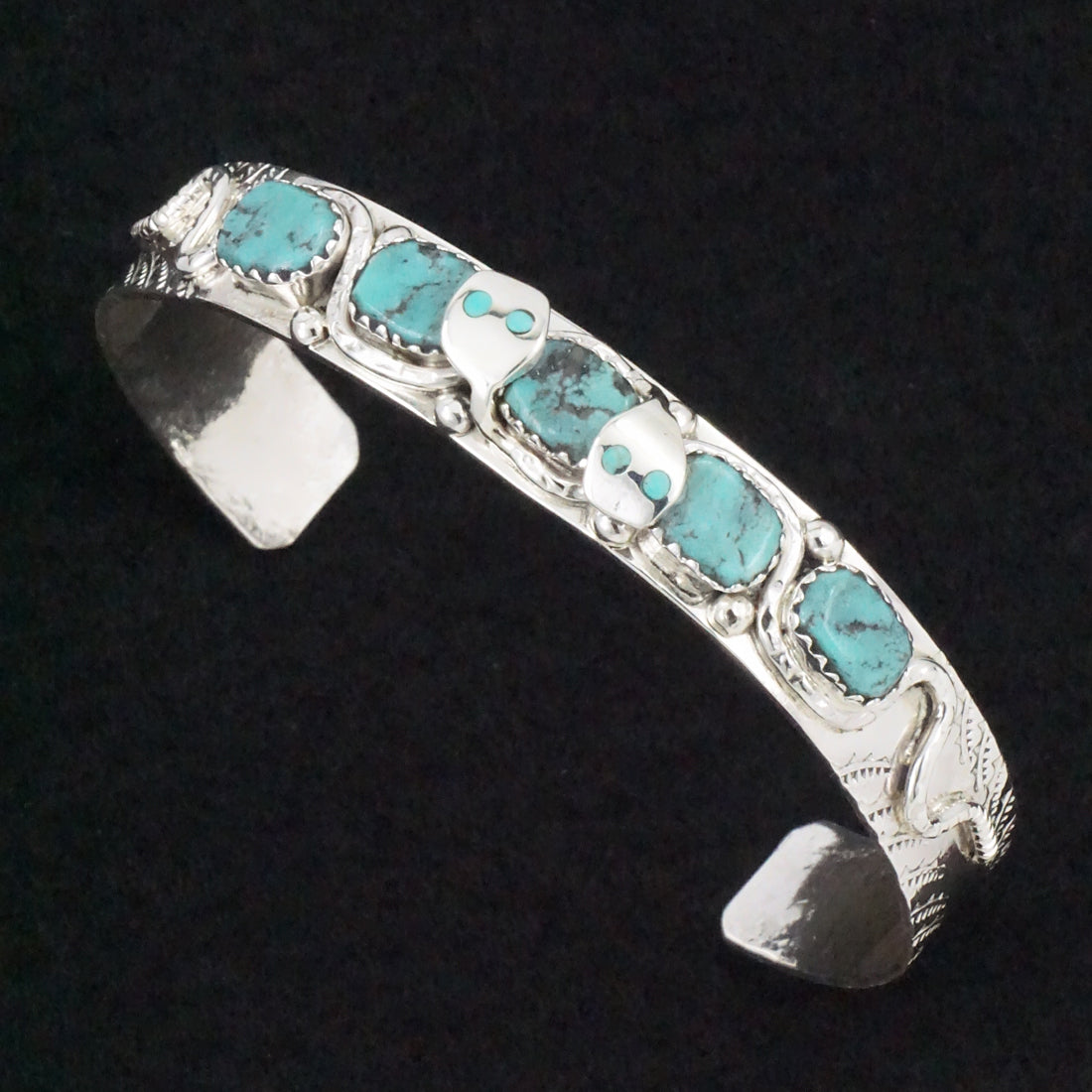 Joy Calavaza Turquoise & Sterling Silver Bracelet