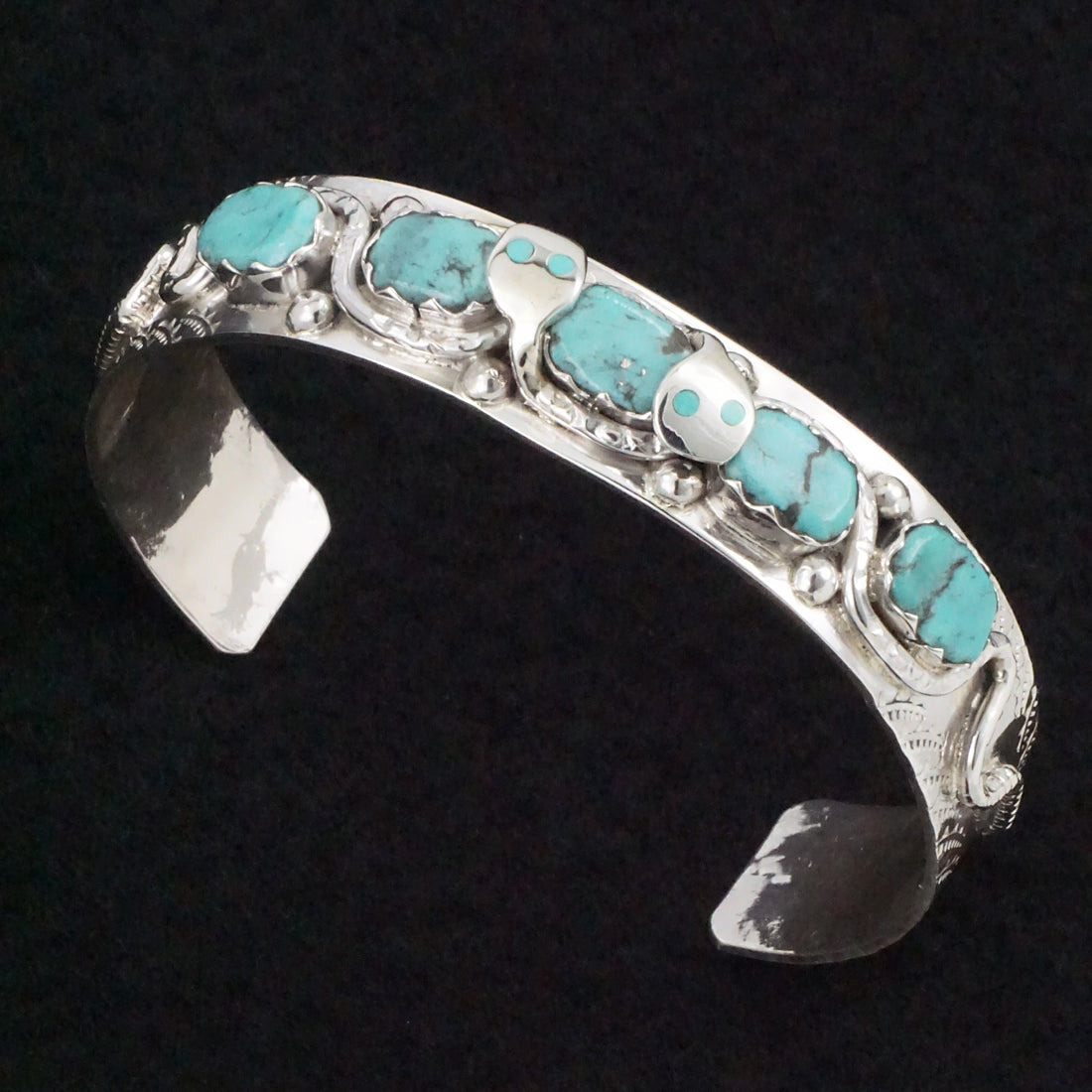 Joy Calavaza Turquoise & Sterling Silver Bracelet