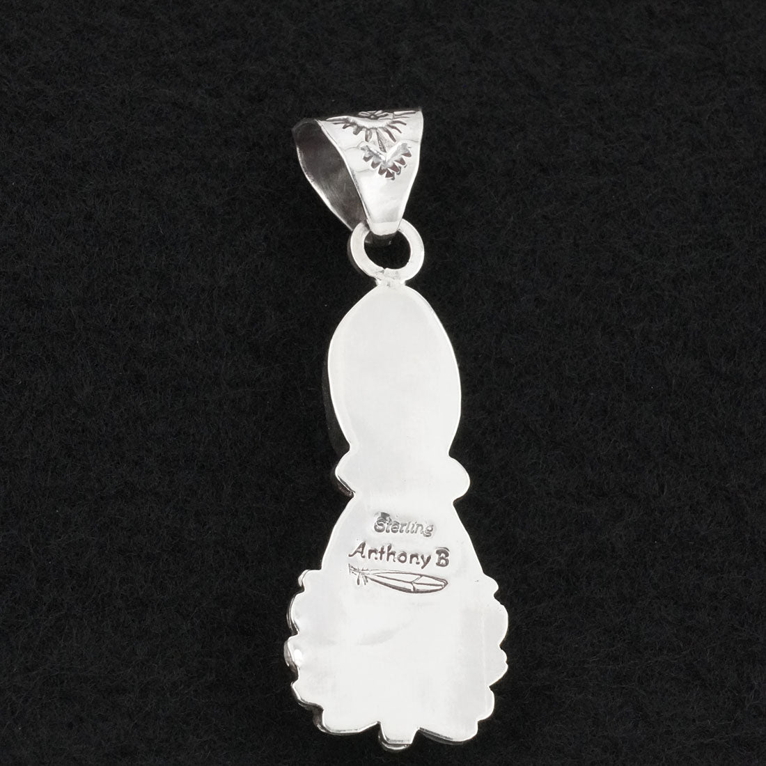 Anthony Brown Turquoise & Sterling Silver Pendant