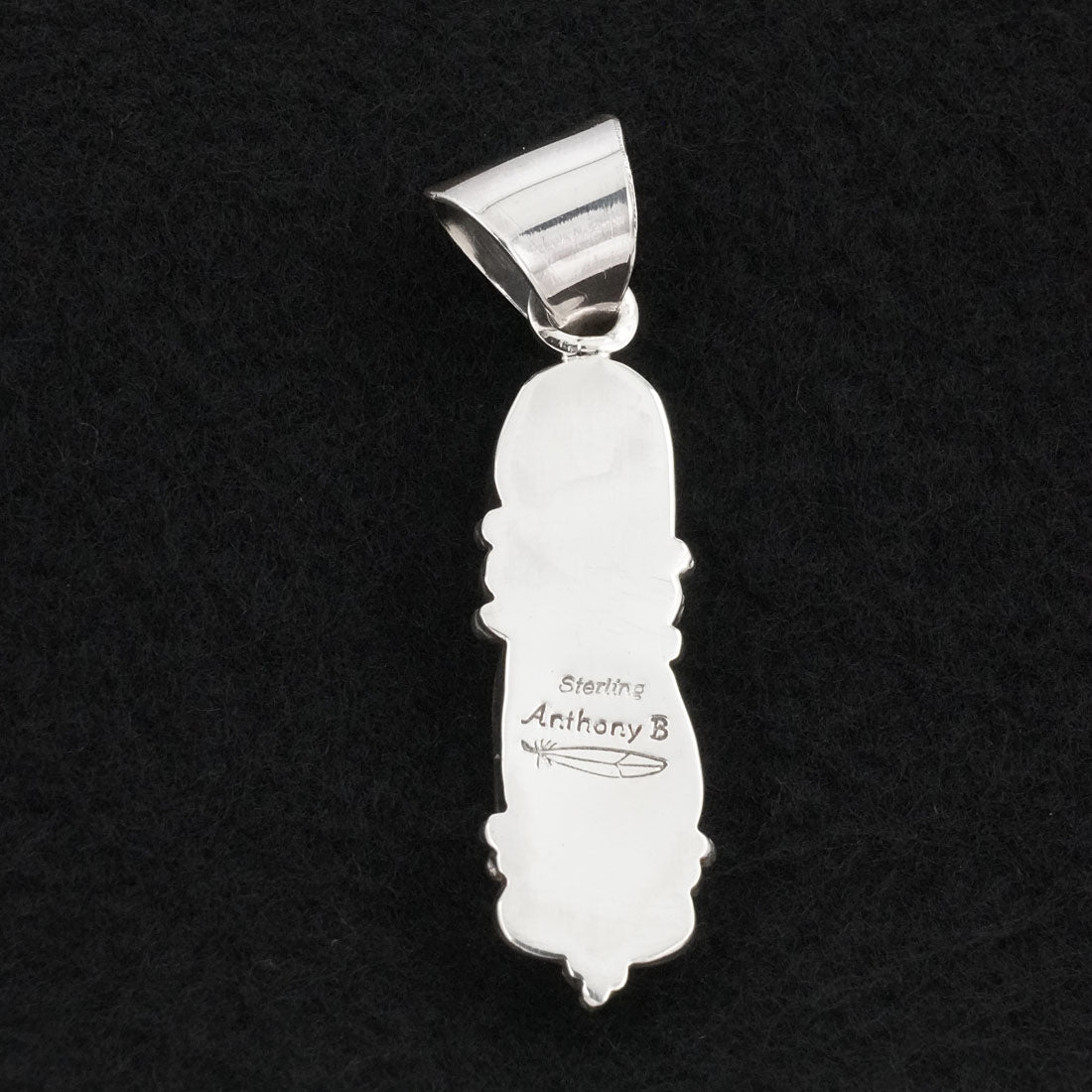 Anthony Brown Turquoise & Sterling Silver Pendant