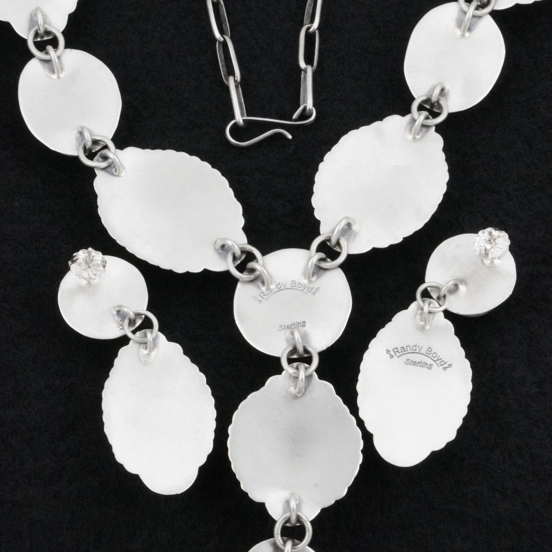 Randy Boyd Turquoise & Sterling Silver Necklace Set