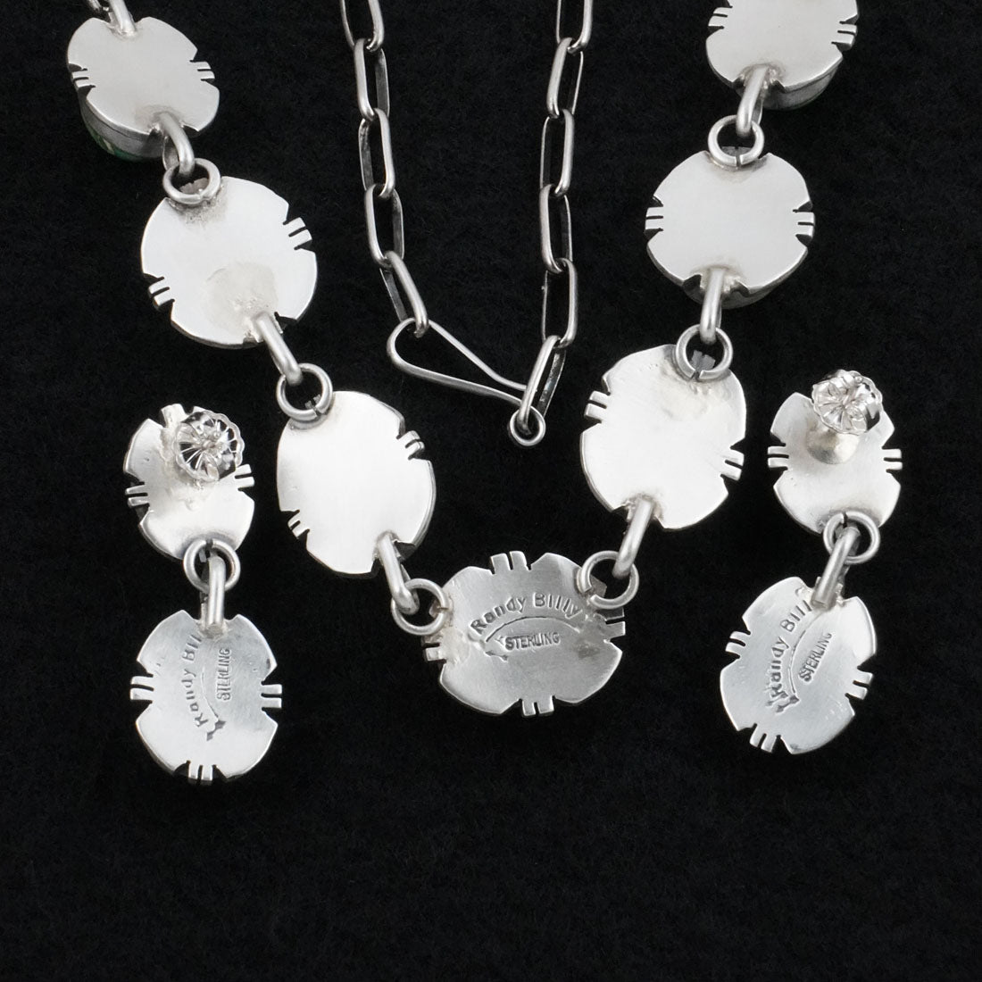 Randy Billy Turquoise & Sterling Silver Necklace Set