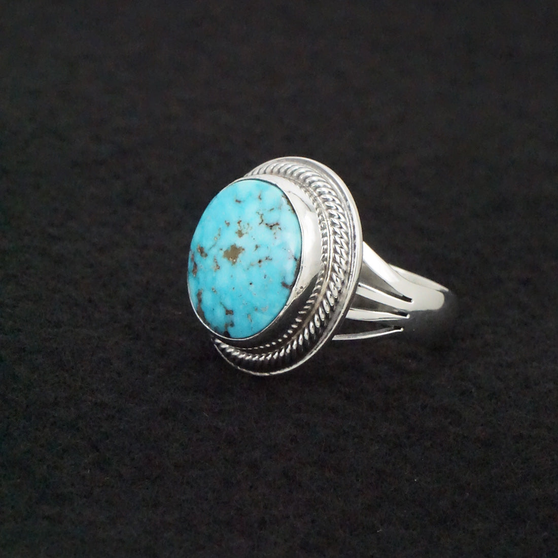 Marita Benally Turquoise & Sterling Silver Ring Size 9
