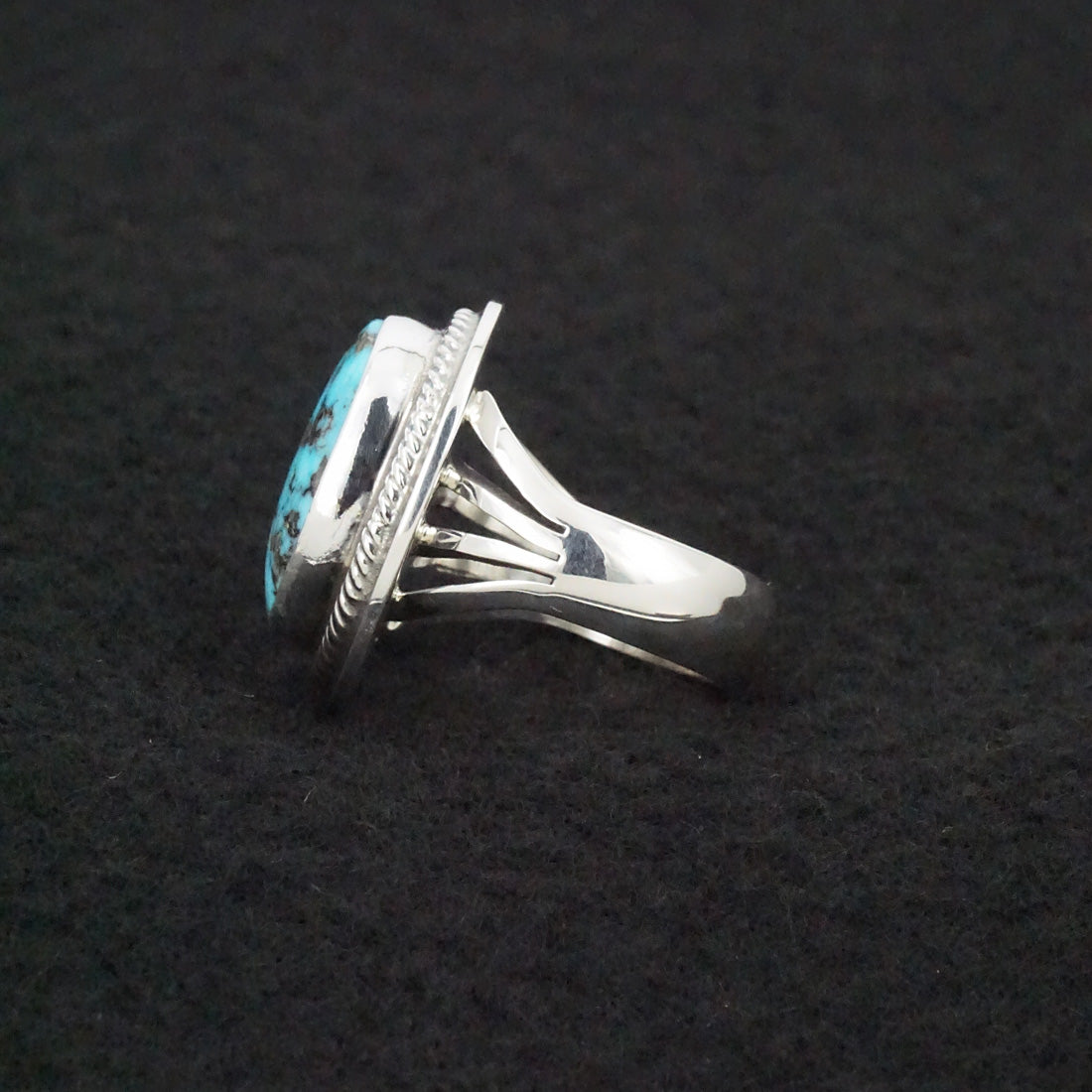 Marita Benally Turquoise & Sterling Silver Ring Size 7