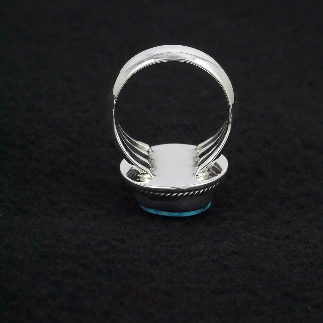 Marita Benally Turquoise & Sterling Silver Ring Size 9