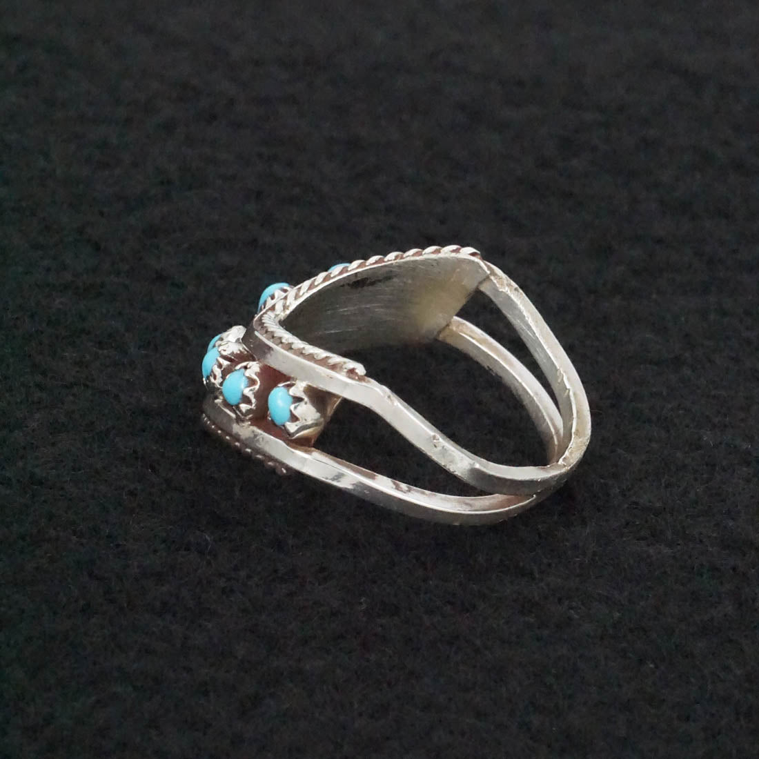Susie Livingston Turquoise & Sterling Silver Ring Sz. 6