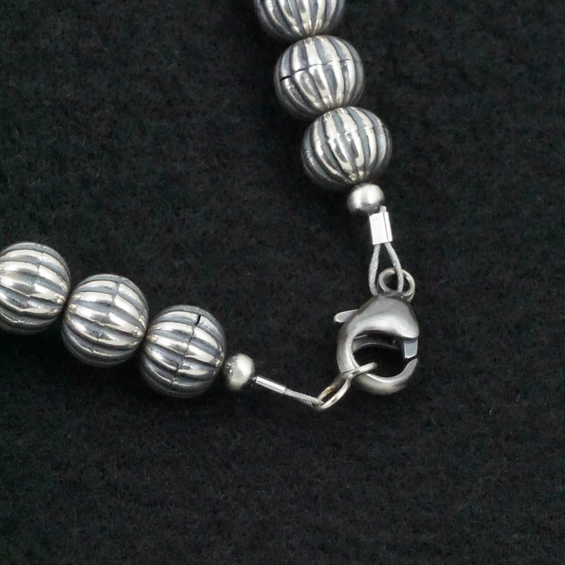 Paul Livingston Spiny Oyster & Sterling Silver Squash Blossom Set