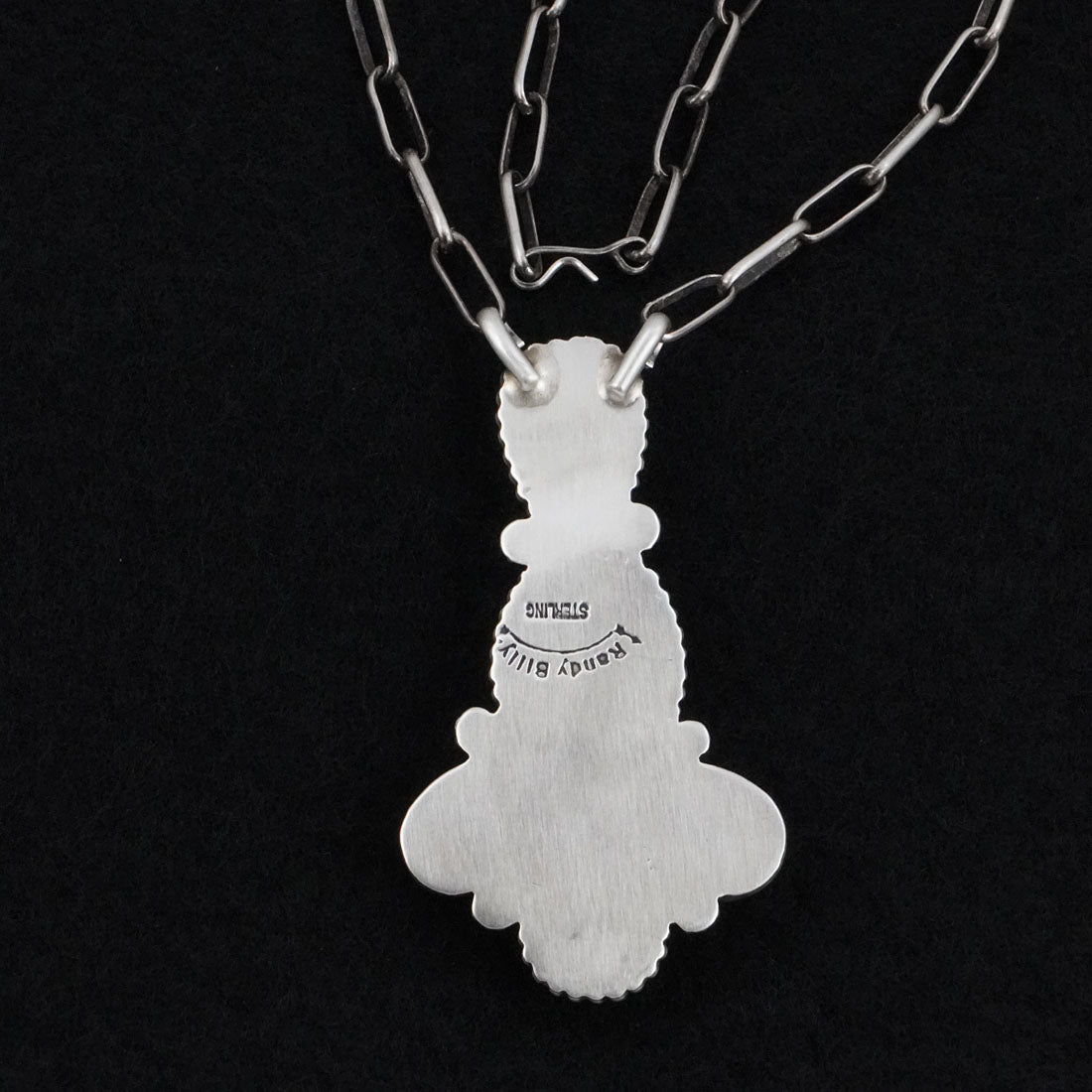 Randy Billy Turquoise, Spiny Oyster & Sterling Silver Necklace