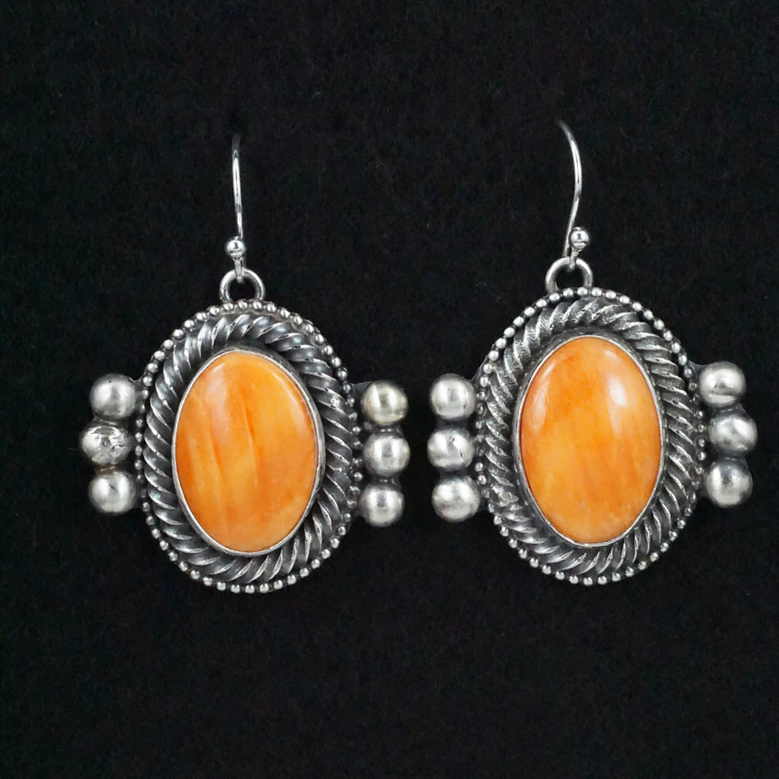Kathleen Livingston Spiny Oyster & Sterling Silver Squash Blossom Set