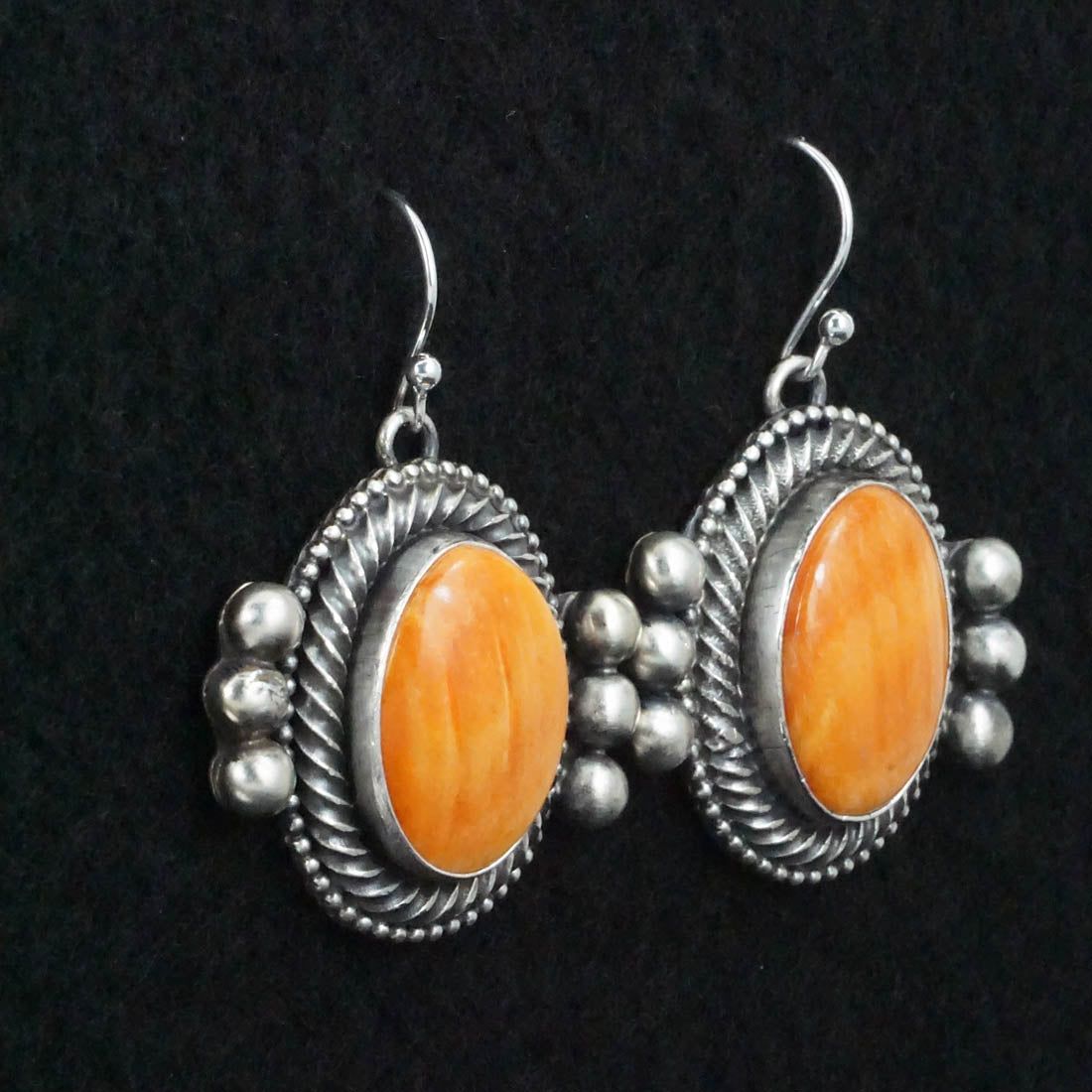 Kathleen Livingston Spiny Oyster & Sterling Silver Squash Blossom Set