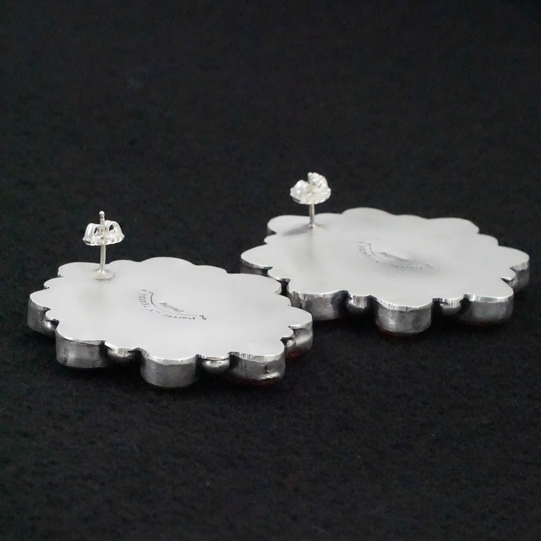 Darrin Livingston Spiny Oyster & Sterling Silver Necklace Set