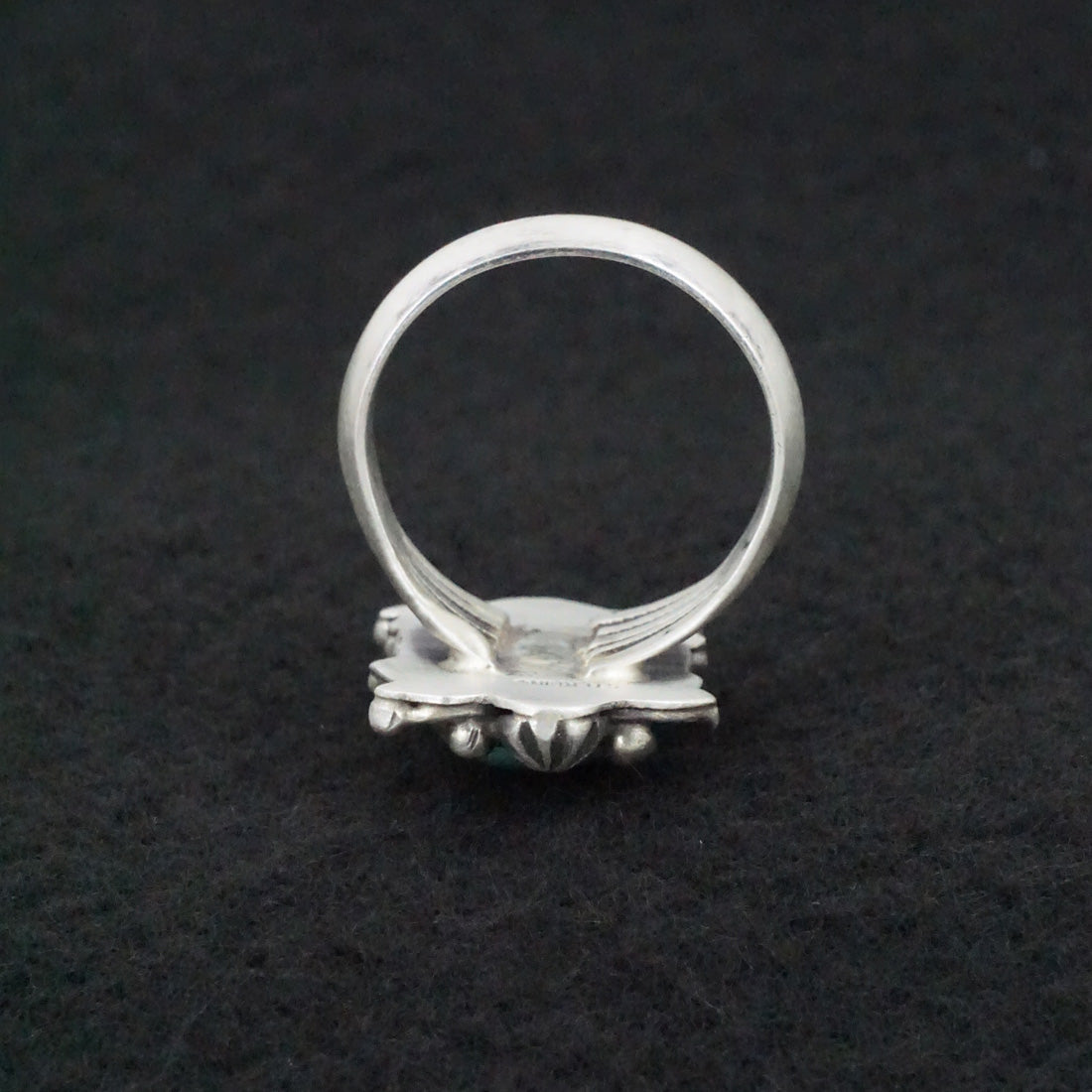 Kathleen Livingston Turquoise & Sterling Silver Ring Size 10