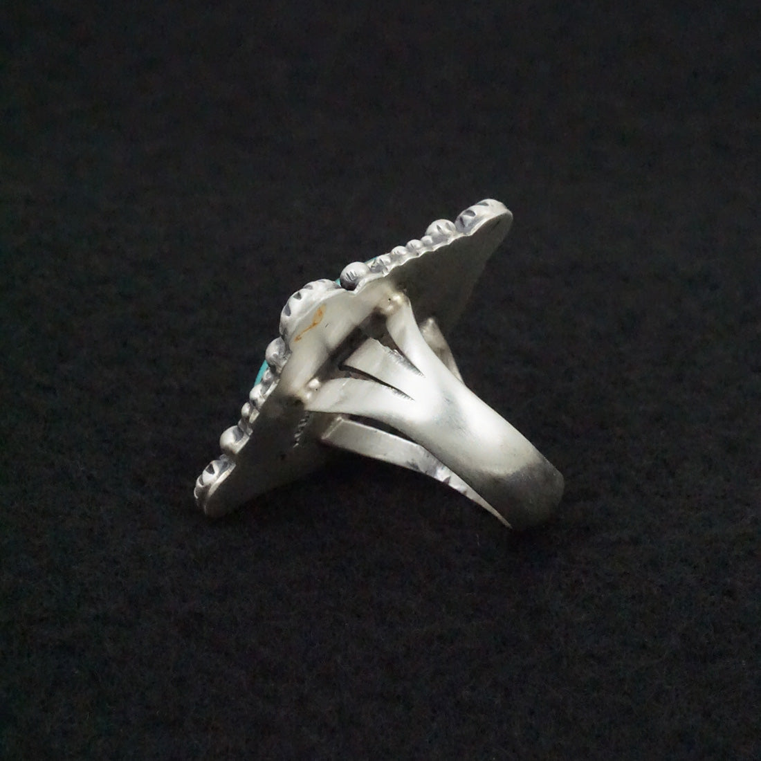 Kathleen Livingston Turquoise & Sterling Silver Ring Size 7