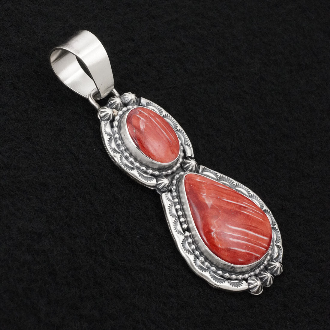 Bobby Johnson Spiny Oyster & Sterling Silver Pendant