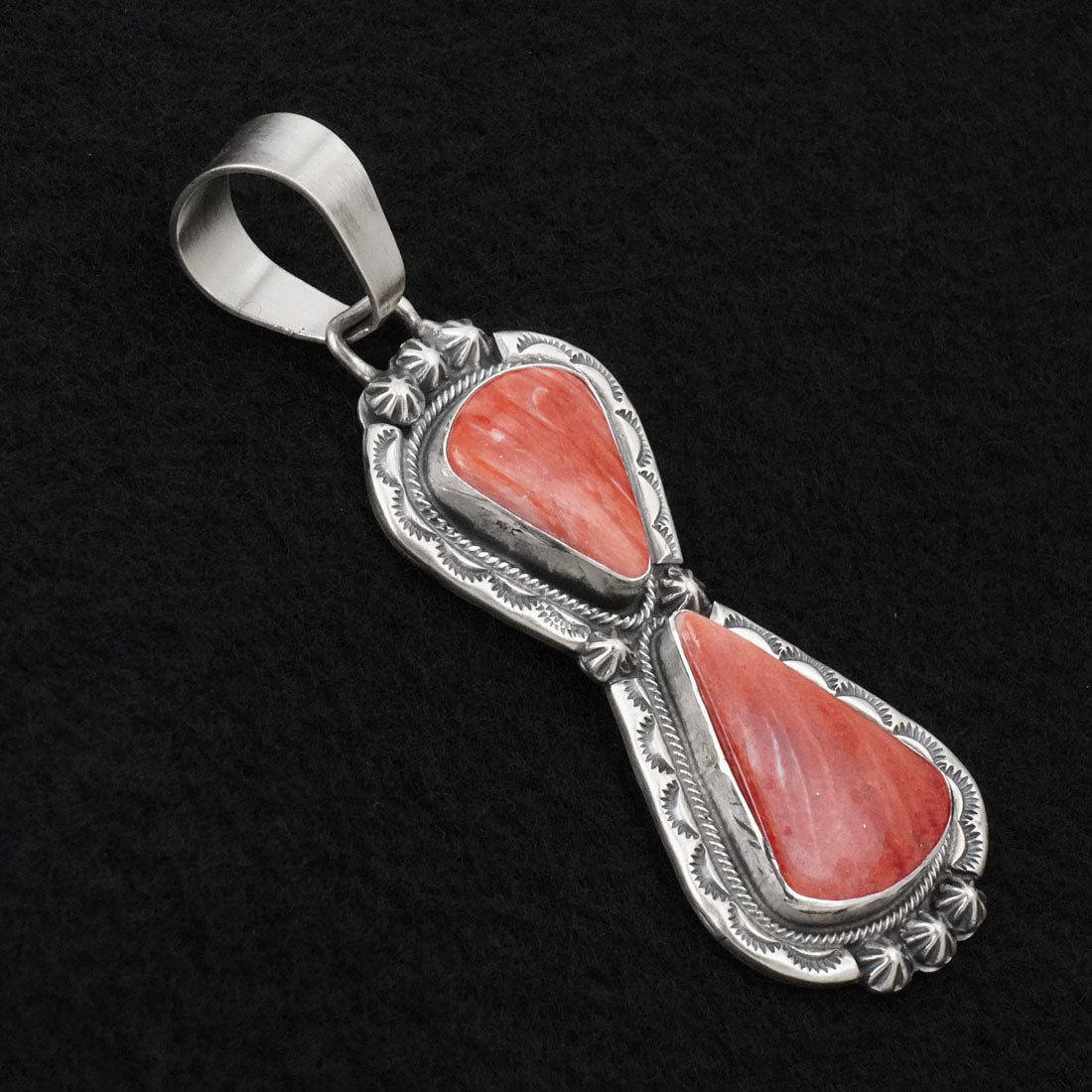Bobby Johnson Spiny Oyster & Sterling Silver Pendant