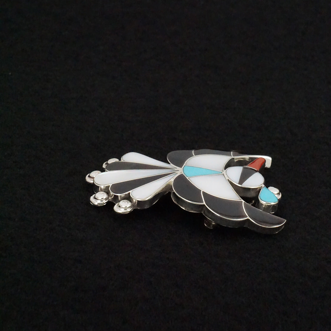 Leagus Ahiyite Multi-Stone & Sterling Silver Pin/Pendant