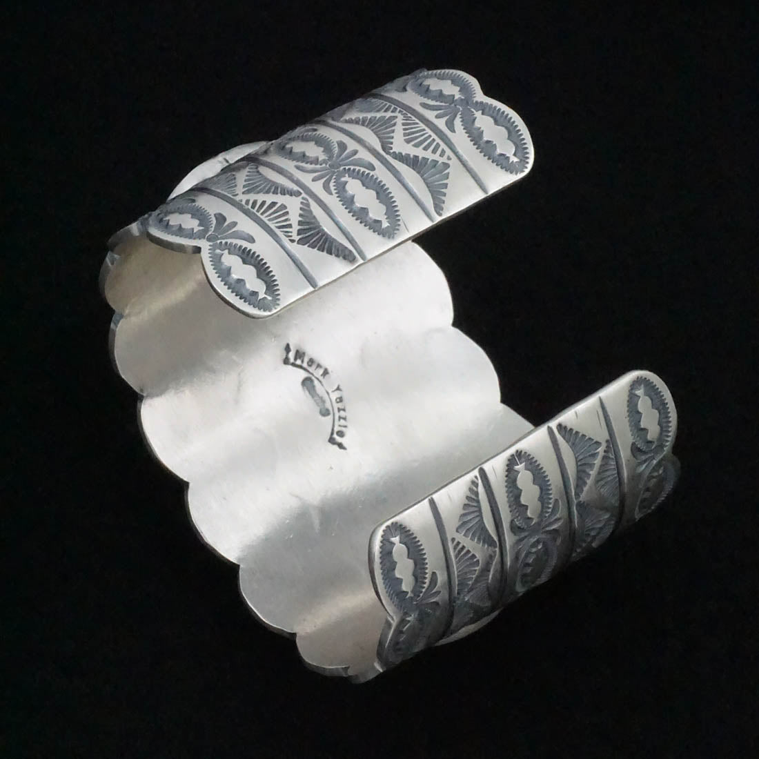 Mark Yazzie Spiny Oyster & Sterling Silver Bracelet
