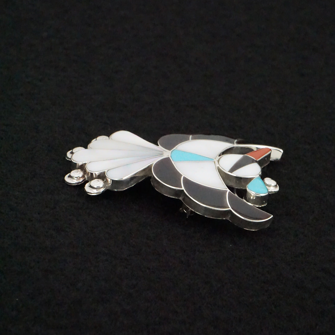 Leagus Ahiyite Multi-Stone & Sterling Silver Pin/Pendant