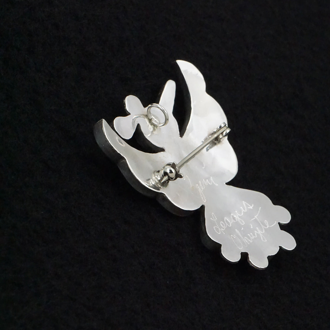 Leagus Ahiyite Multi-Stone & Sterling Silver Pin/Pendant