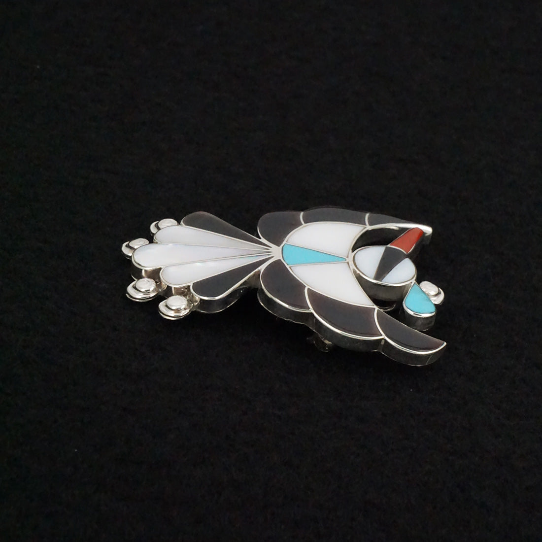 Leagus Ahiyite Multi-Stone & Sterling Silver Pin/Pendant