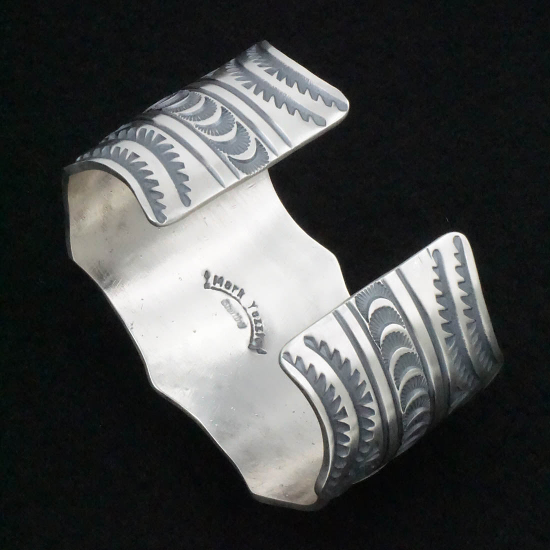 Mark Yazzie Spiny Oyster & Sterling Silver Bracelet