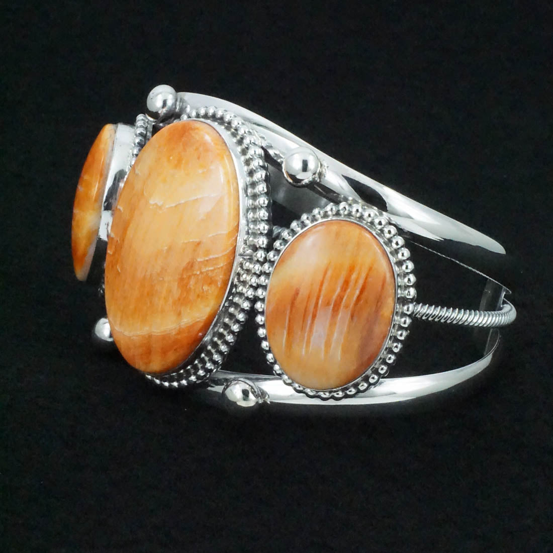 Kathleen Livingston Spiny Oyster & Sterling Silver Bracelet