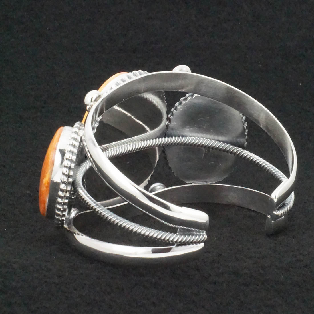 Kathleen Livingston Spiny Oyster & Sterling Silver Bracelet