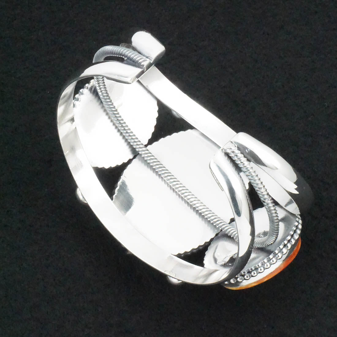 Kathleen Livingston Spiny Oyster & Sterling Silver Bracelet