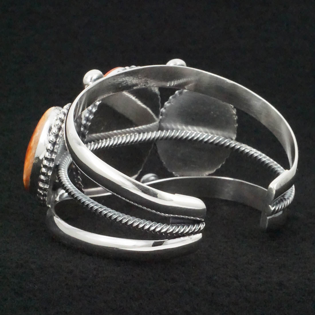 Kathleen Livingston Spiny Oyster & Sterling Silver Bracelet