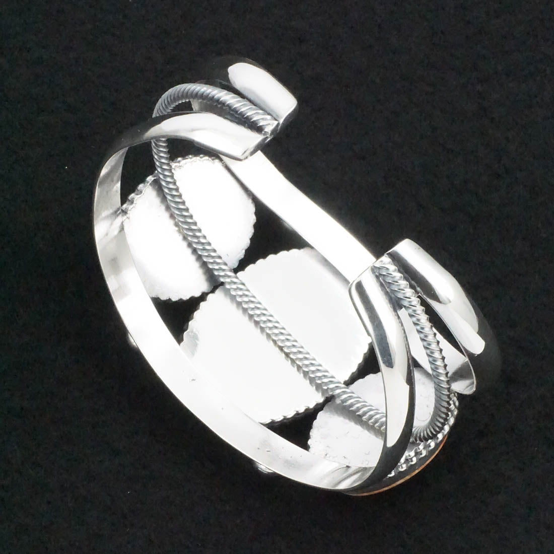 Kathleen Livingston Spiny Oyster & Sterling Silver Bracelet