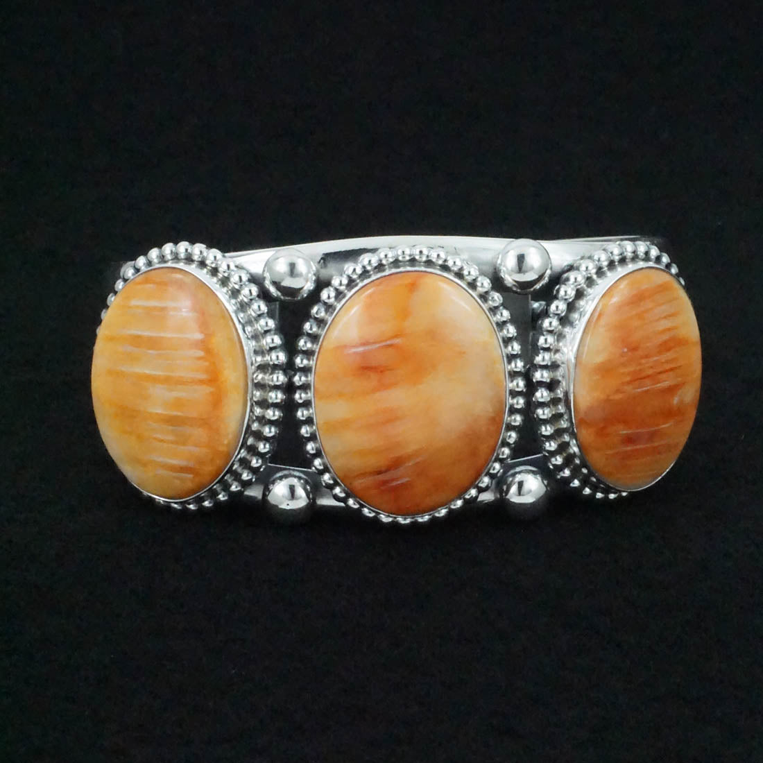Kathleen Livingston Spiny Oyster & Sterling Silver Bracelet