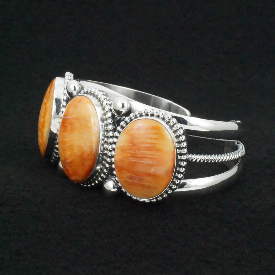 Kathleen Livingston Spiny Oyster & Sterling Silver Bracelet