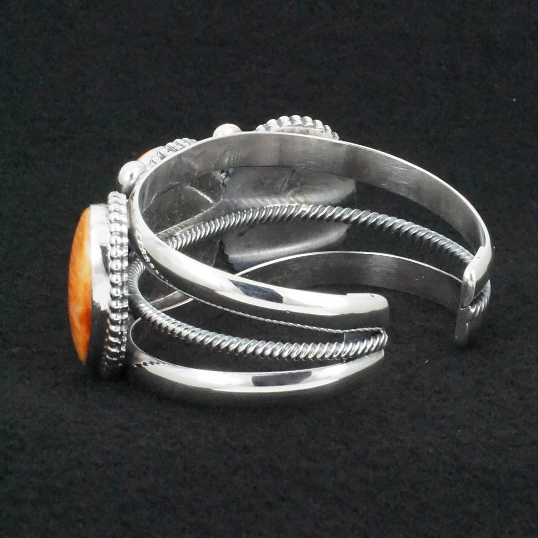 Kathleen Livingston Spiny Oyster & Sterling Silver Bracelet
