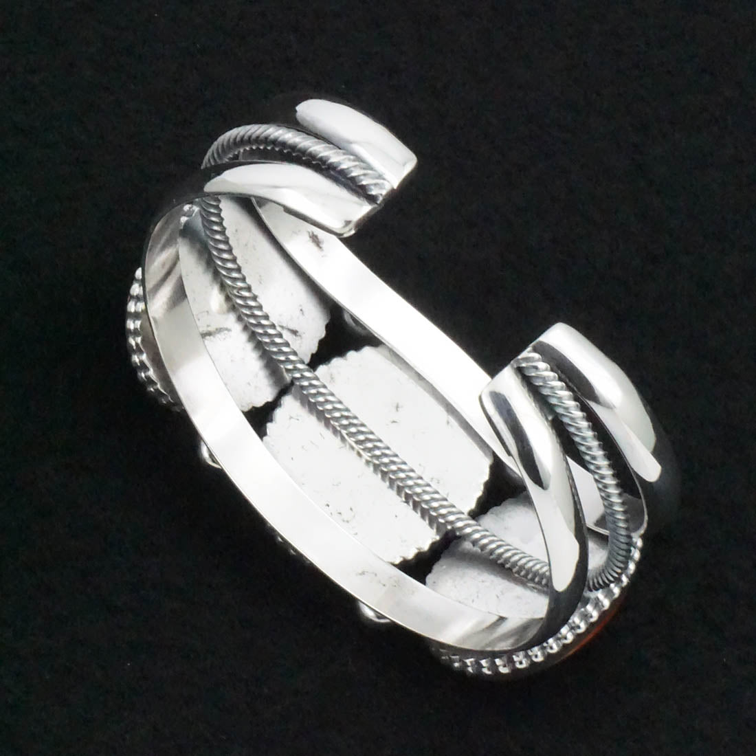 Kathleen Livingston Spiny Oyster & Sterling Silver Bracelet