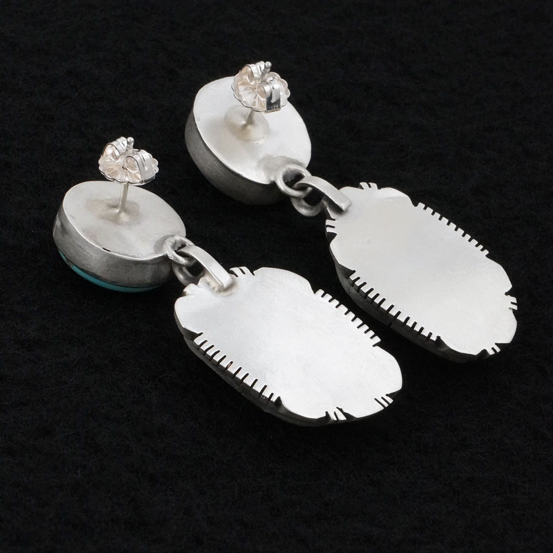 Thomas Francisco Turquoise, Spiny Oyster & Sterling Silver Earrings